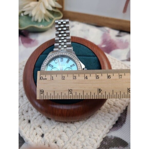 Timex Kaia Ladies Watch Blue Dial Crystal Bezel TW2V79600 Stainless Steel - Picture 5 of 7